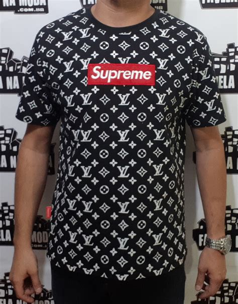 camisa original supreme louis vuitton